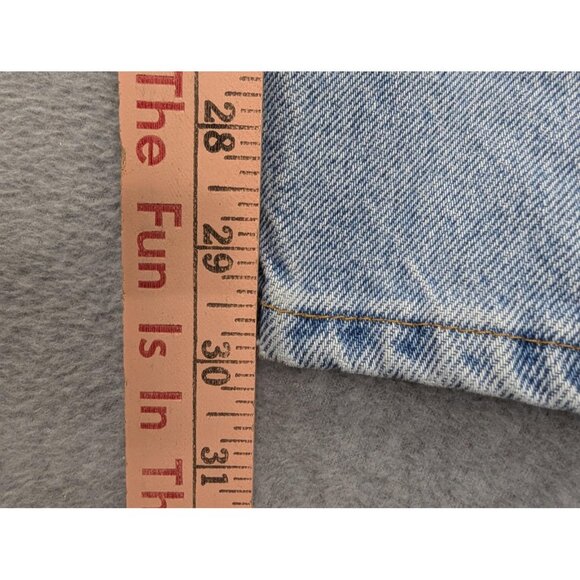 VINTAGE Levi's 522 Jeans Womens 24 Short Light Wash Tapered High Rise USA 90s - Picture 8 of 15